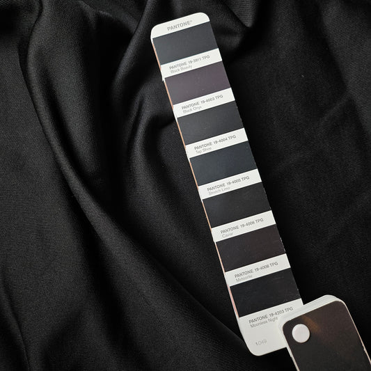 Sweat · Kunstfaser · Uni · Pantone Caviar · 150 cm · 350 g/m² · Meterware