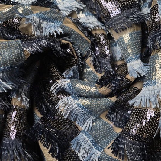 Einzelstück · Pailletten · 250×140 cm
