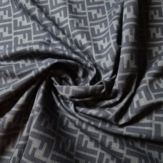 Denim · Baumwolle · Logo · Dunkelblau · 150 cm · 390 g/m² · Meterware