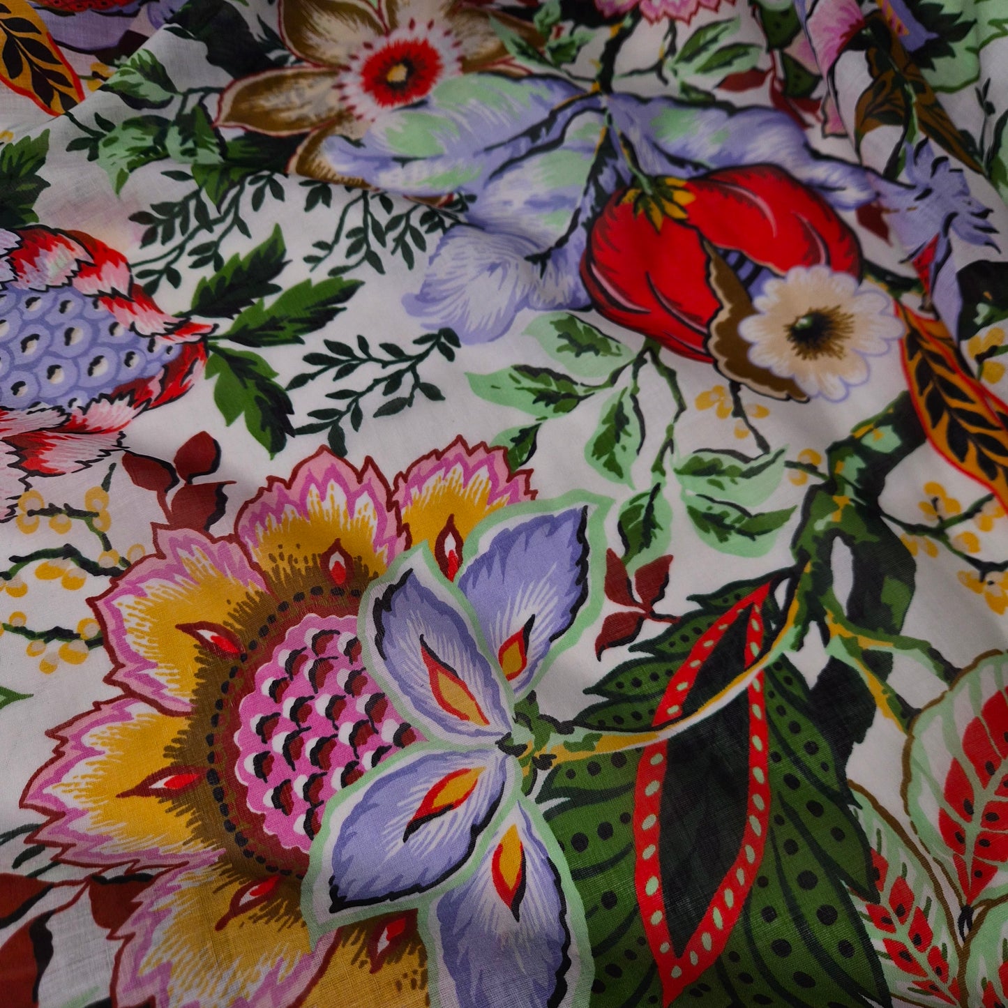 Panel · Poplin · Baumwolle · Floral · Mehrfarbig · 90×150 cm