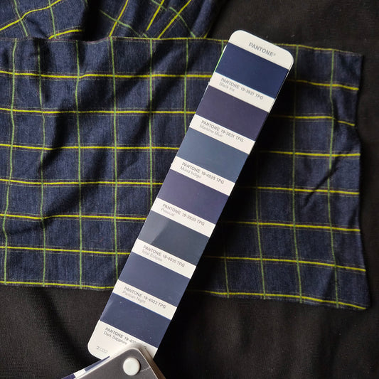 Schal Einzelstück Deadstock | Dark Sapphire Uni | 155 cm x 20 cm | S4X1X024