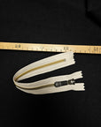 L2X2X007 Alm-Zipper, beige, metall golden 24 cm nicht teilbar
