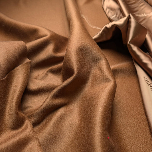Kombipaket · Mantelstoff · Doubleface, Trennbar · Kaschmir · Pantone Caramel Cafe · 350×150 cm + 250 cm Futter · 740 g/m²