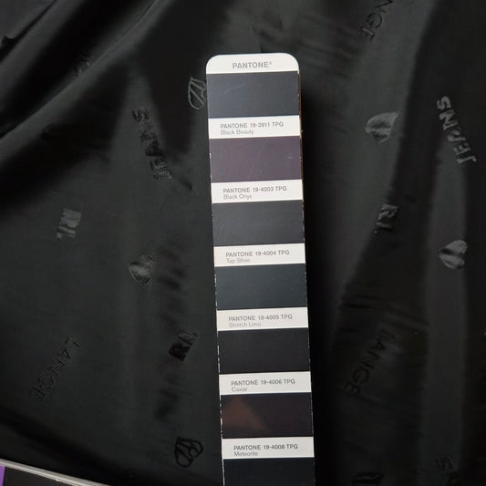 Meterware · Futterstoff · Viskose · Logo · Pantone Moonless Night · 145 cm · 90 g/m²