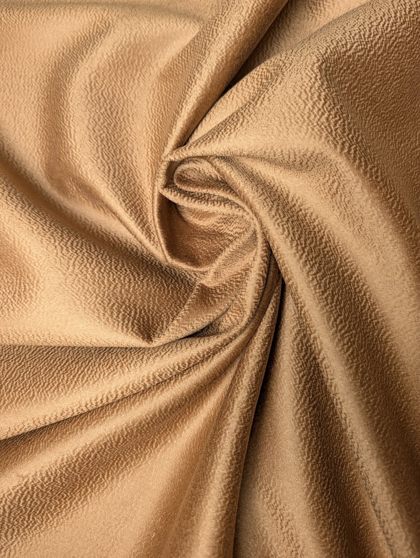 Meterware · Mantelstoff · Doubleface, Trennbar · Kamelhaar · Pantone Praline · 150 cm · 740 g/m²
