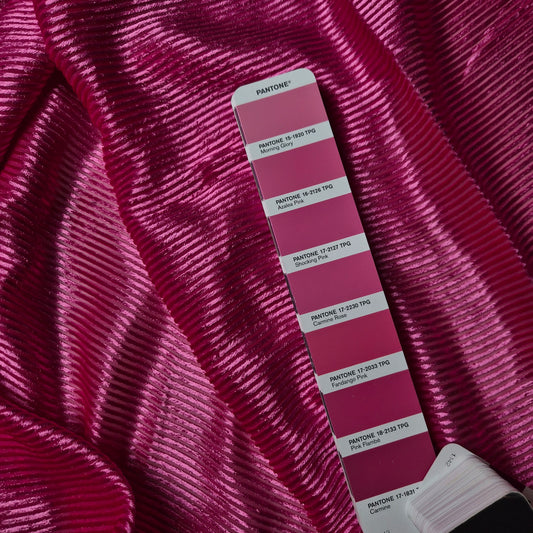 Ausbrenner · Baumwolle, Polyester · Uni · Fuchsia · 200×140 cm · Einzelstück