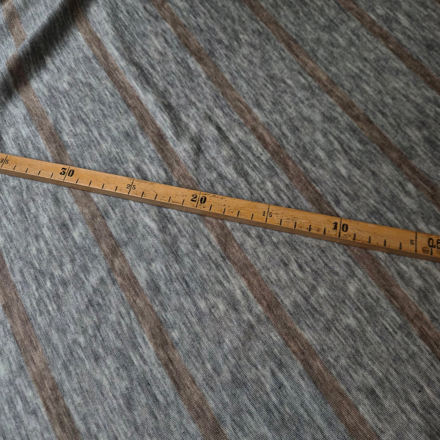 Jersey · Kaschmir · Gestreift · Farbe: Natur · 120 cm · 120 g/m² · Meterware
