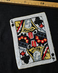 D*G – Patch Spielkarte Queen Pailletten & Perlen | 10 × 14 cm | S3X5X009