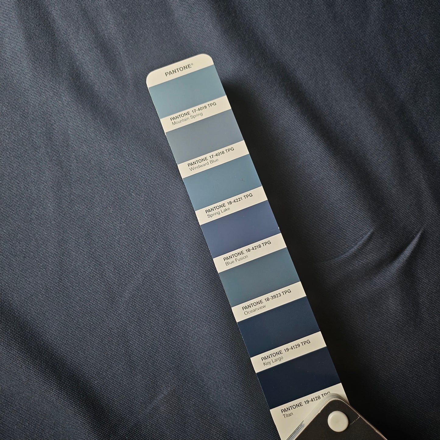 Meterware · Sweat · Baumwolle · Pantone Windward Blue · 170 cm · 420 g/m²