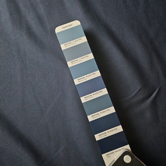 Meterware · Sweat · Baumwolle · Pantone Windward Blue · 170 cm · 420 g/m²
