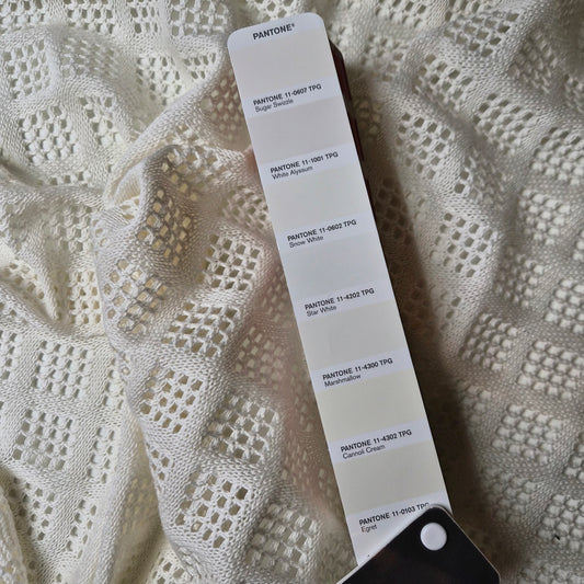 Baumwolle, Strickstoff, Star White · 110 cm