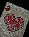 L4X3X013 Aufnäher D&G Perlen Spielkarte 10 cm x 14 cm