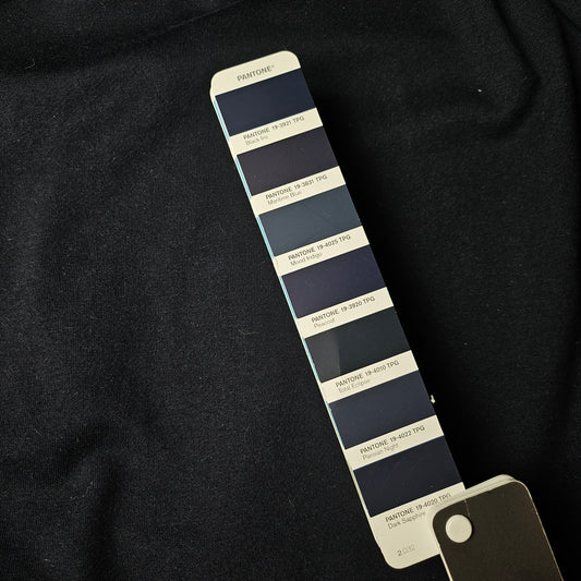 Baumwolle, Sweat, Pantone Total Eclipse · 170 cm