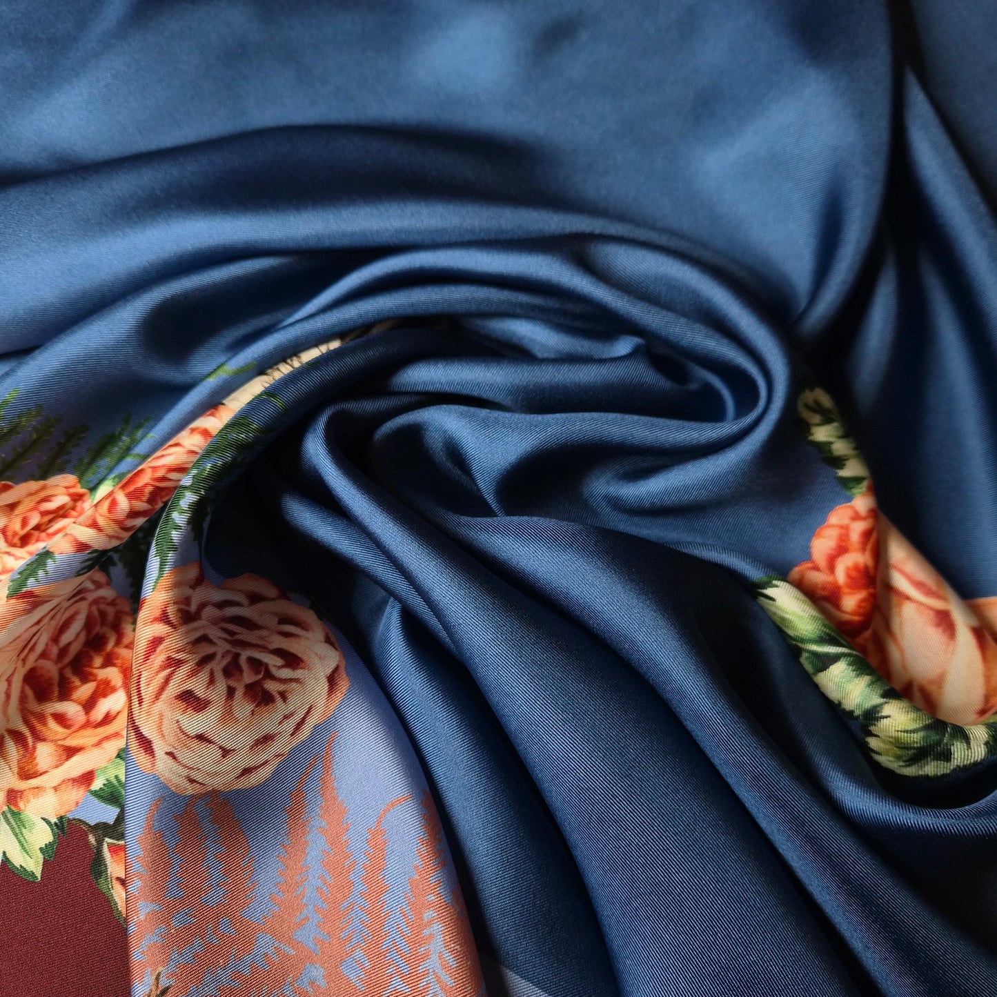 Panel, Twill, Seide, Pantone High Tide · 200×140 cm