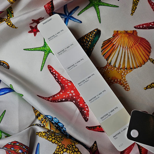 Seide, Twill, Lucent White · 140 cm