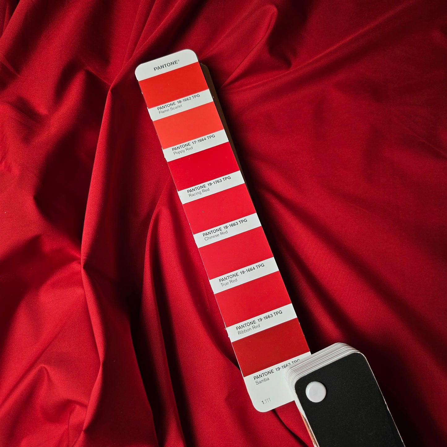 Fallschirmseide · Polyester · Uni · Pantone Samba · 155 cm · 90 g/m² · Meterware