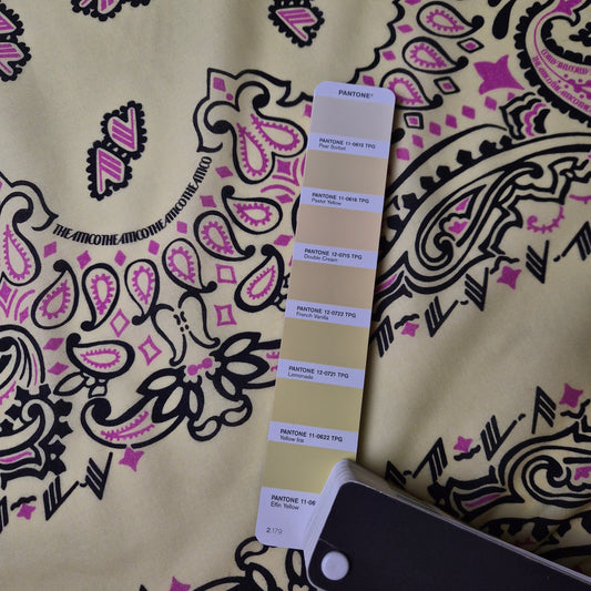 Poplin · Baumwolle · Bandana · Gelbtöne · 90×140 cm · Panel