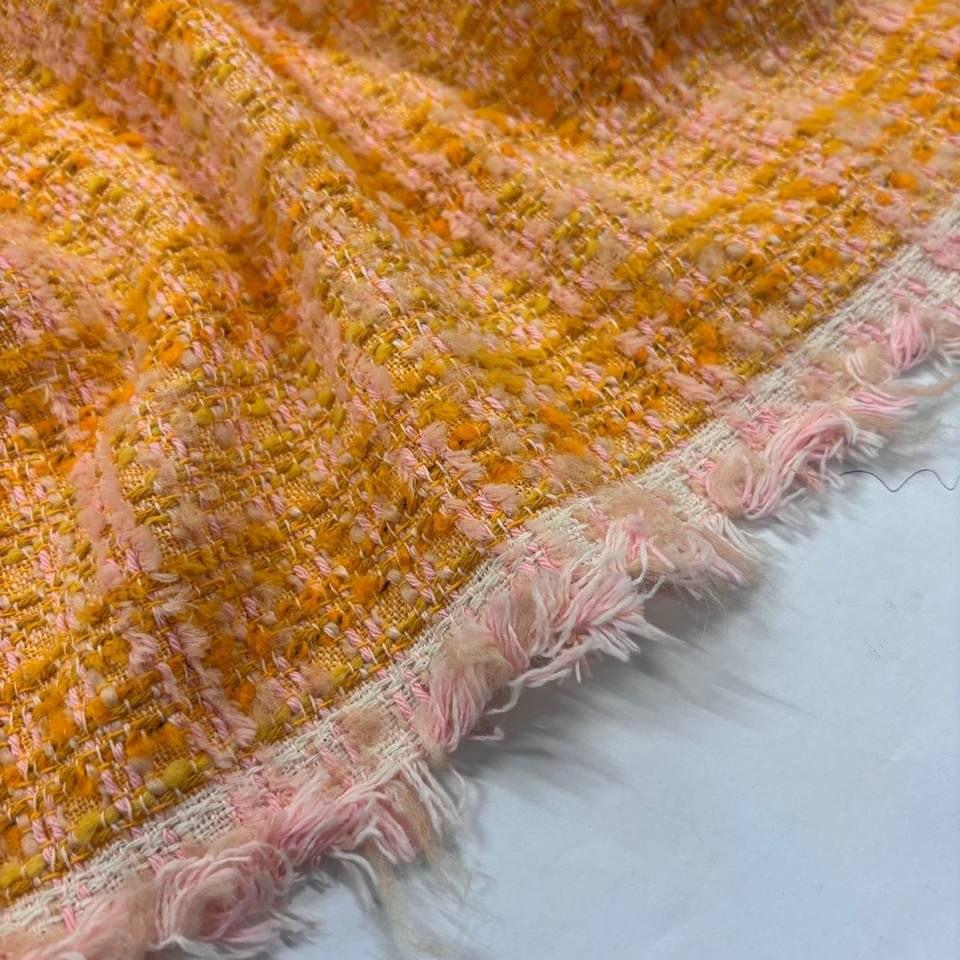 Meterware · Tweed · Baumwolle 43%, Viskose 27%, Wolle 20% · Pastelltöne · 150 cm