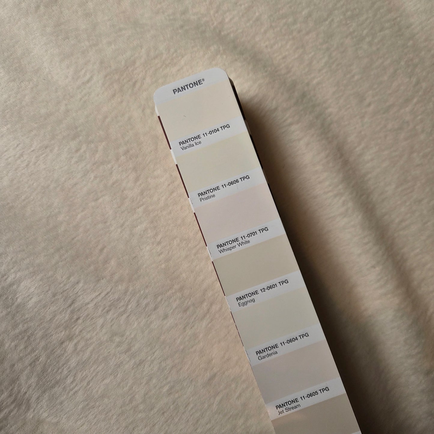 Einzelstück · Mantelstoff · Fuzzy · Kaschmir, Wolle · Pantone Pristine Blance · 350×160 cm