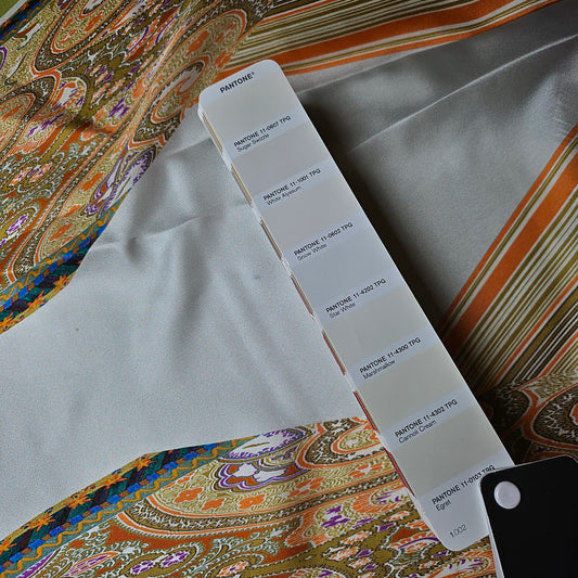 Panel, Seide, Star White · 120 cm x 140 cm