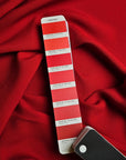 Designerstoff – Deadstock Viskose-Polyester Satin Basisfarbe Pantone Racing Red | 140 cm | M6X4X21