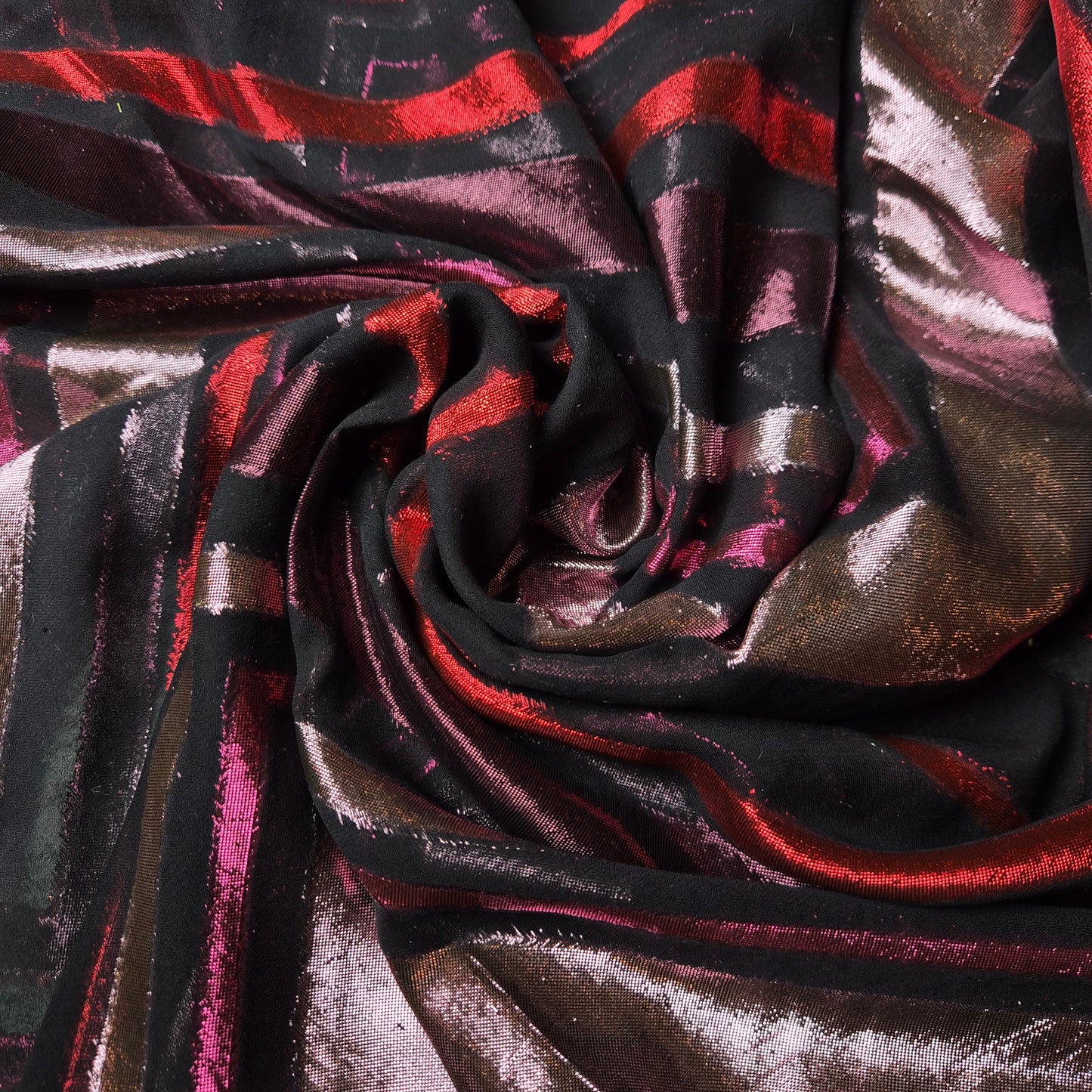 Einzelstück · Chiffon · Seide, Lurex · Fil Coupé · 220×135 cm