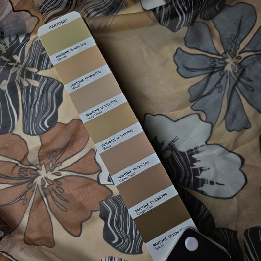 Seide, Chiffon, Ivory Cream · 130 cm