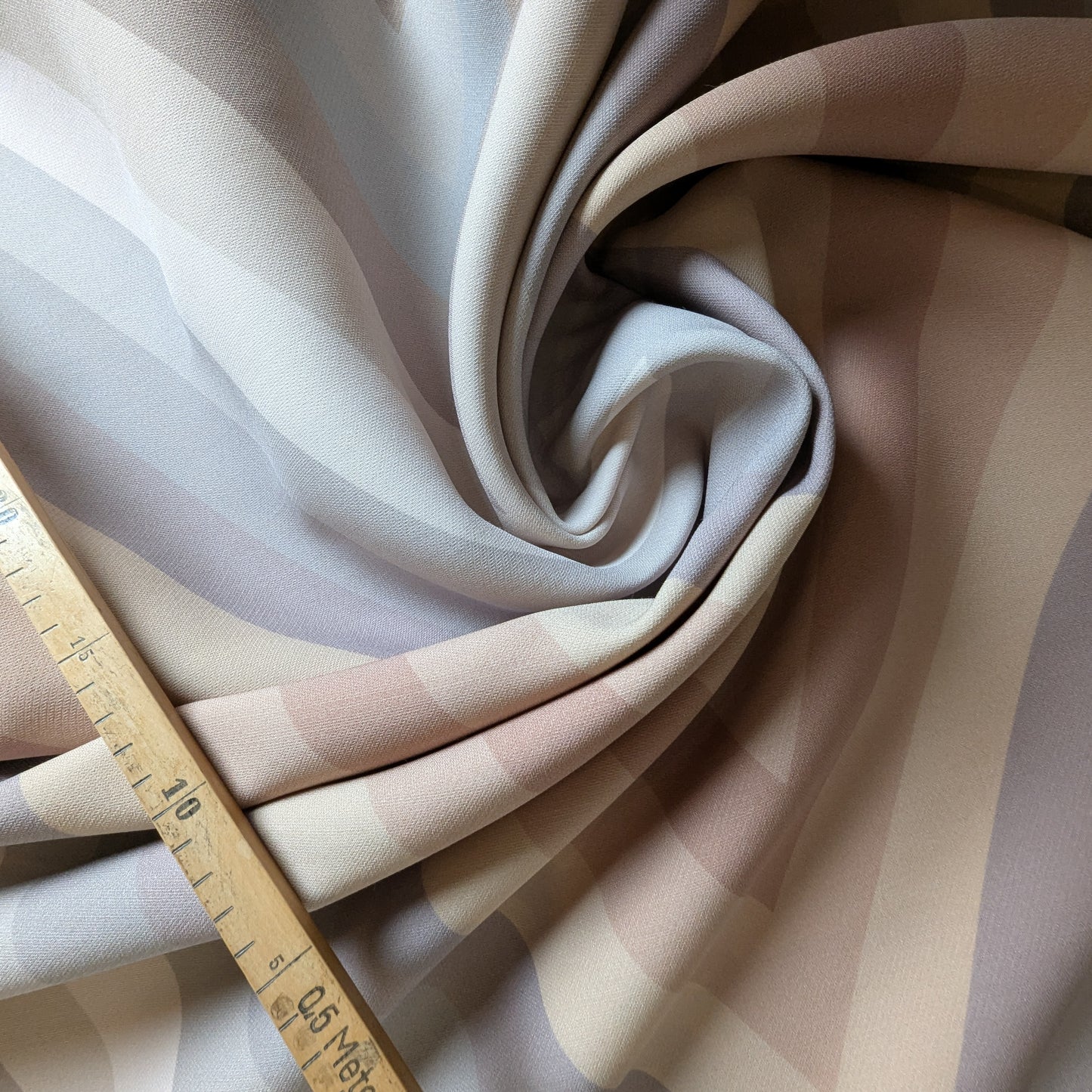 Cady · Seide, Wolle · Gestreift · Farbe: pasteltöne · 140 cm · 370 g/m² · Meterware