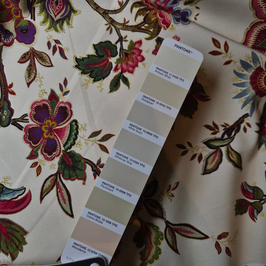 Baumwolle, Seide, Wolle, Doubleface, Antique White · 140 cm