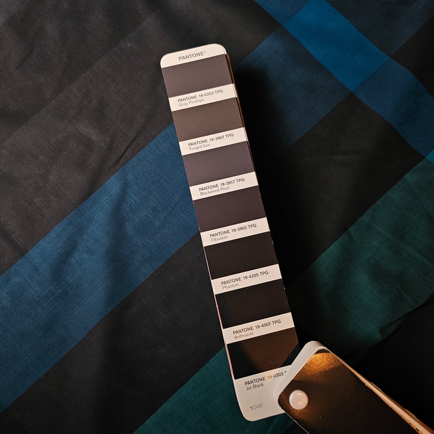 Poplin · Baumwolle · Kariert · Farbe: Blautöne · 145 cm · Meterware