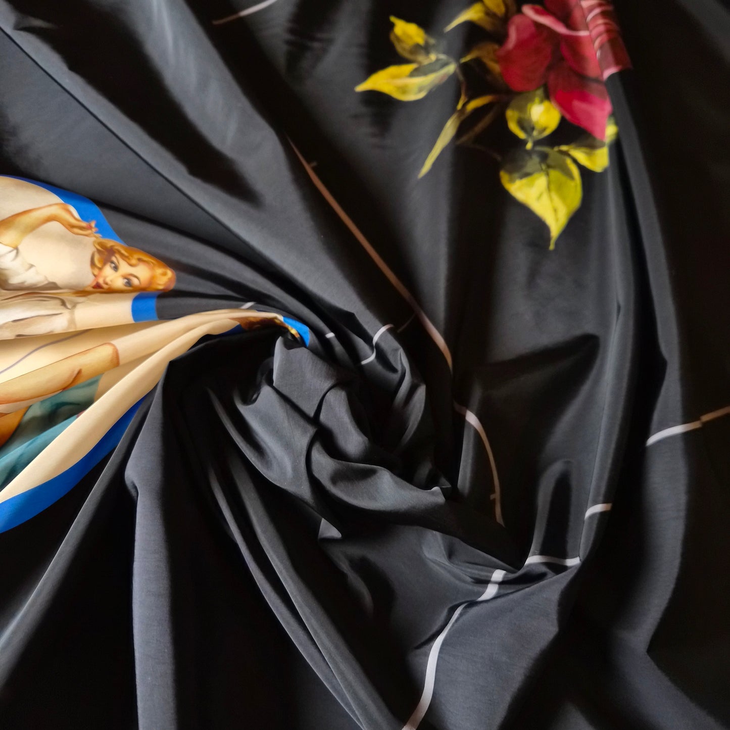 Panel, Polyamid, Nylon, Moonless Night Panel · 340×120 cm