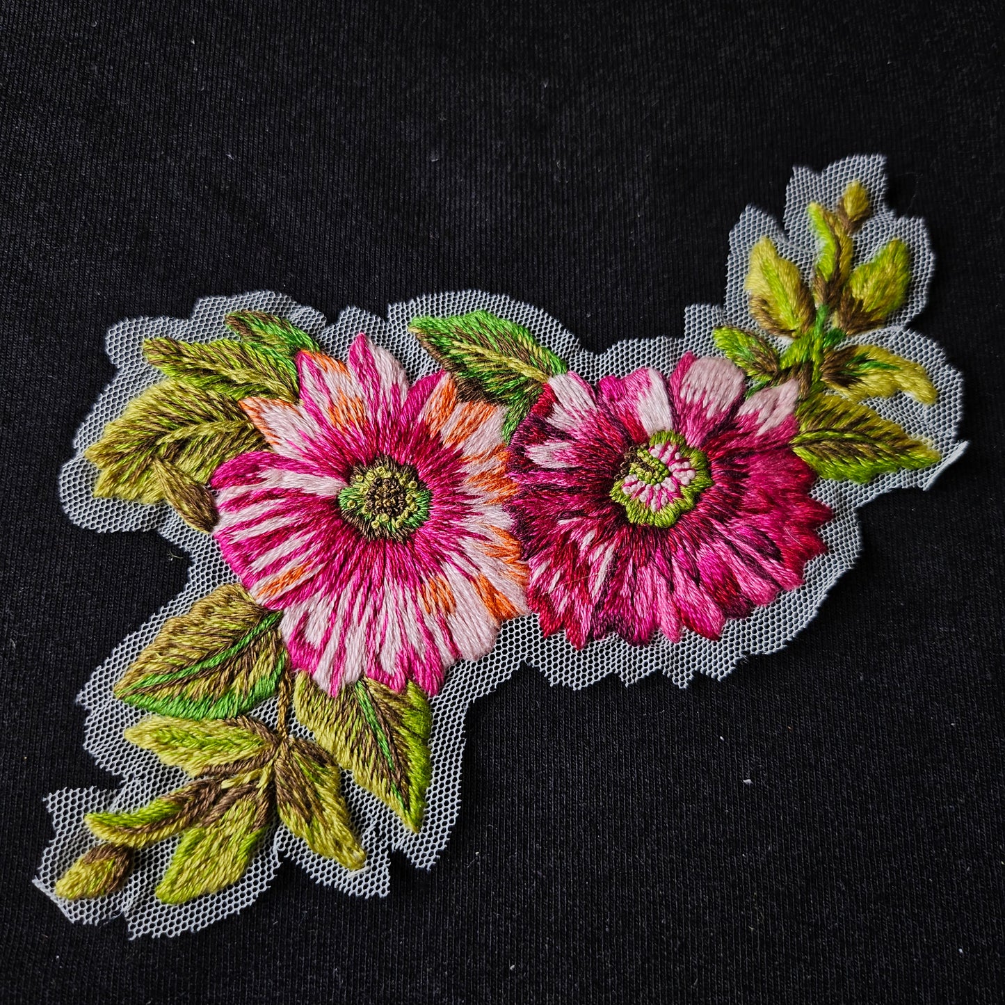 Tüll, Weiß · 9×17 cm