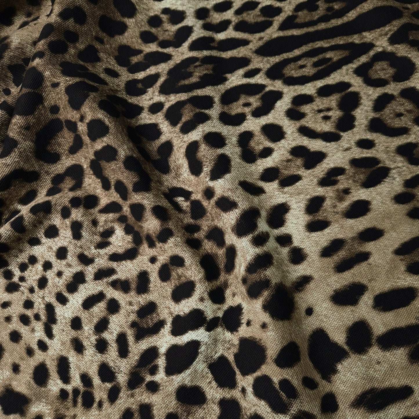 Piqué · Baumwolle · Leo · Farbe: Brauntöne · 150 cm · 200 g/m² · Meterware