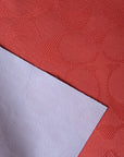 Cach Designerstoff – Deadstock Polyesterjacquard Logoeinwebung Hot Coral | 120 cm | M5X4X16