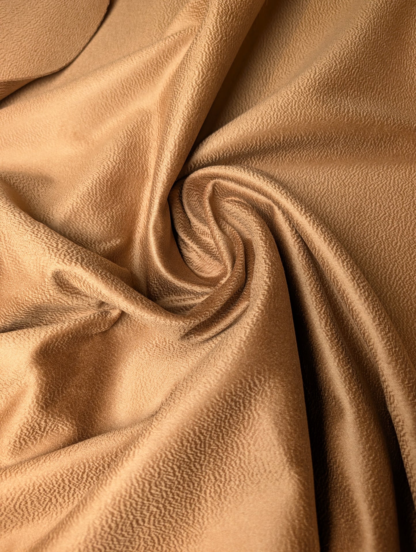 Meterware · Mantelstoff · Doubleface, Trennbar · Kamelhaar · Pantone Praline · 150 cm · 740 g/m²