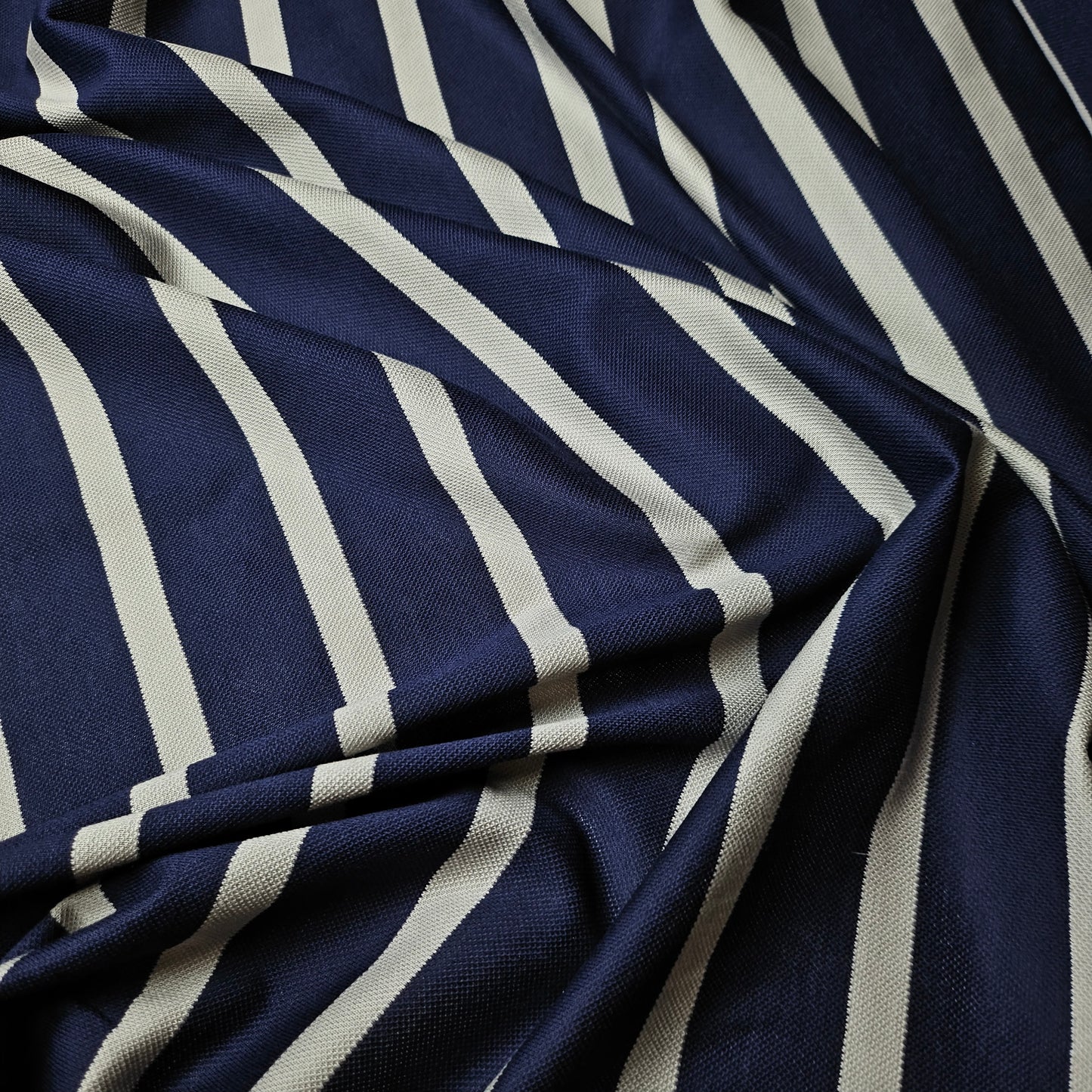 Pique Baumwolle Pantone Naval Academy / 190cm breit 150g/m2