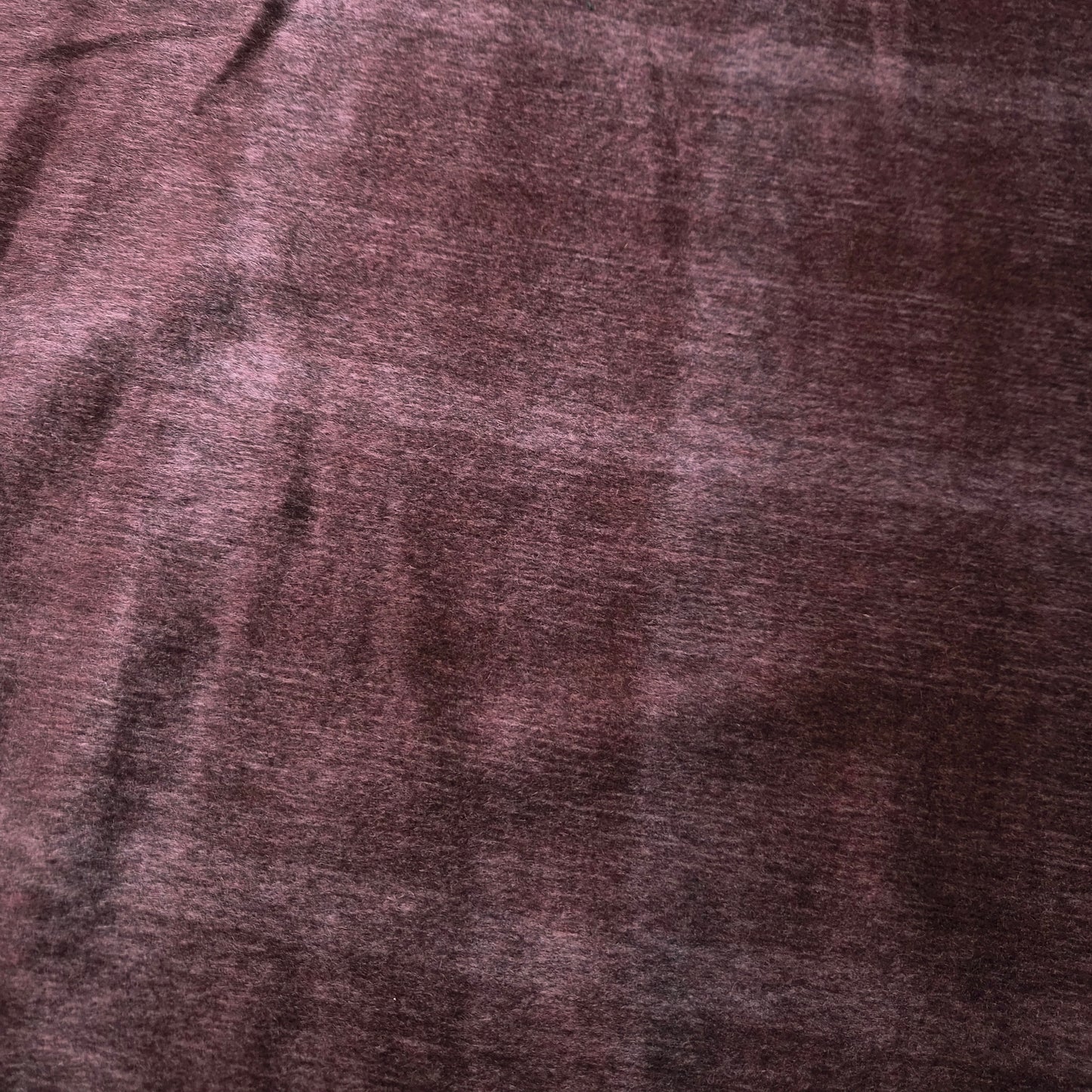 Mantelstoff · Fuzzy · Wolle, Mohair · Kariert · Pantone Zinfandel · 155 cm · 320 g/m² · Meterware