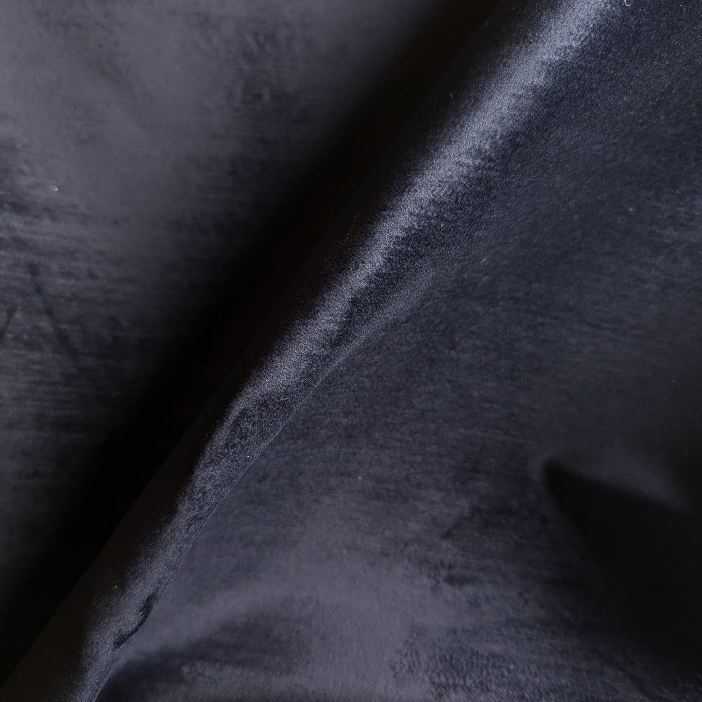 Samtdenim Einzelstück Deadstock | G###i – Dunkelblau Uni | 170 cm x 150 cm | S4X2X007