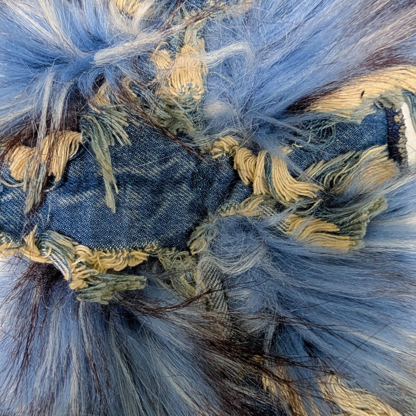 Preorder · Panel · Fake Fur × Denim · 140×150 cm