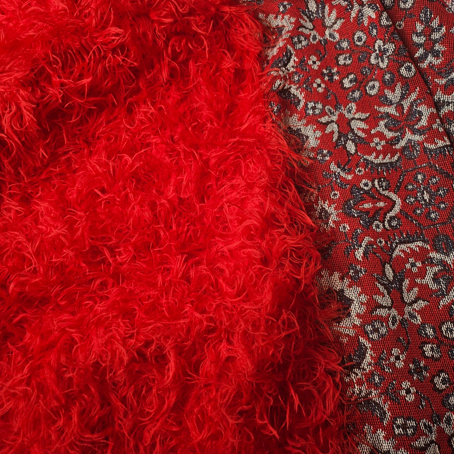 Panel, Jacquard, Pantone Flame Scarlet · 110×145 cm
