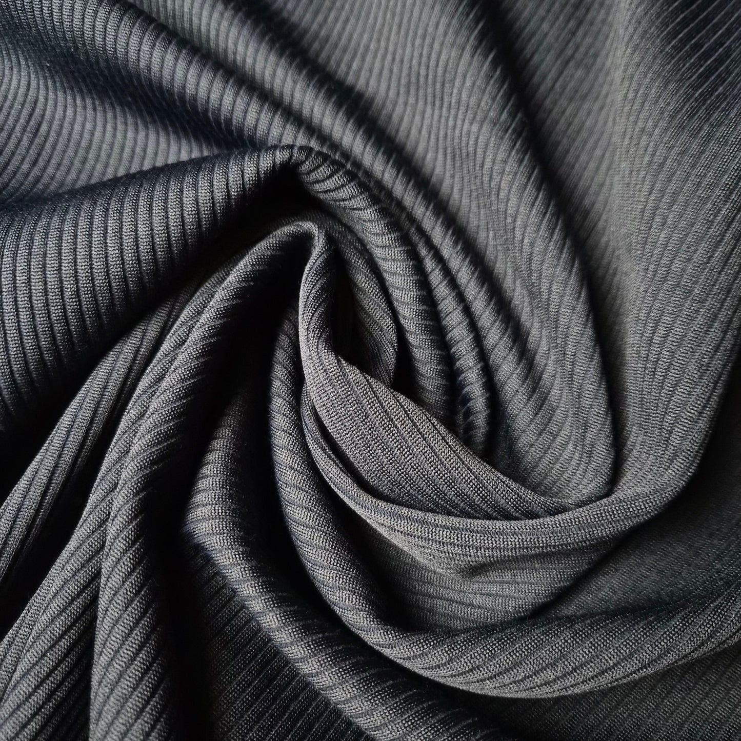 Einzelstück · Ribstrick · Baumwolle, Viskose · 220×190 cm