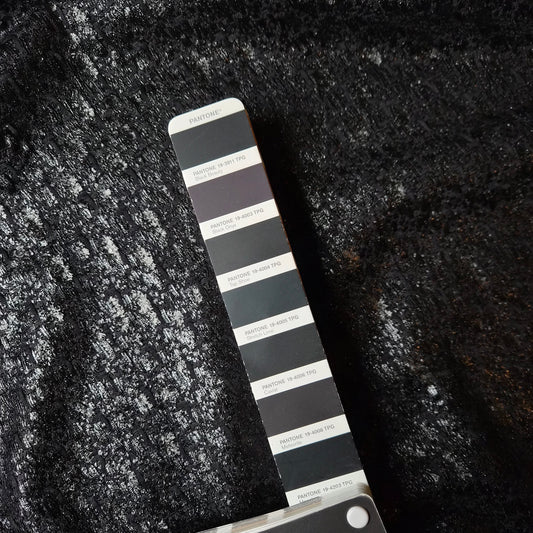 Baumwolle, Lurex, Wolle, Tweed, Moonless Night · 145 cm