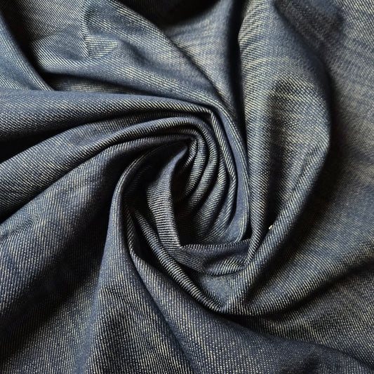 Denim · Baumwolle, Elasthan · Melange · Dunkelblau · 320×145 cm · Einzelstück