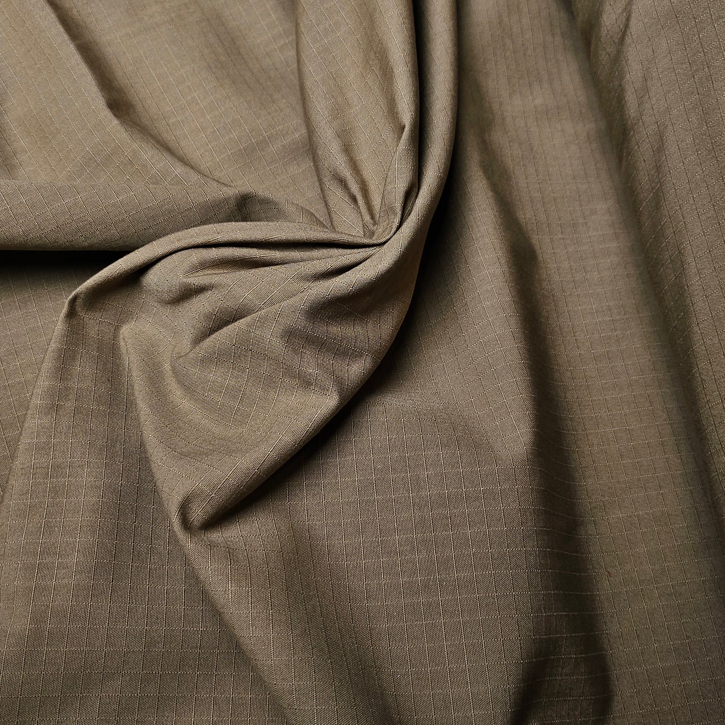 Ripstop · Baumwolle · Uni · Pantone Ecru Olive · 150 cm · 270 g/m² · Meterware