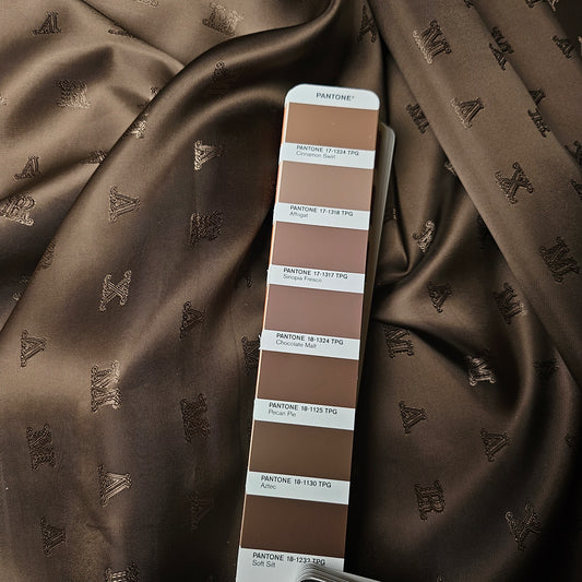 Futter · Viskose · Logo · Pantone Aztec · 145 cm · 110 g/m² · Meterware