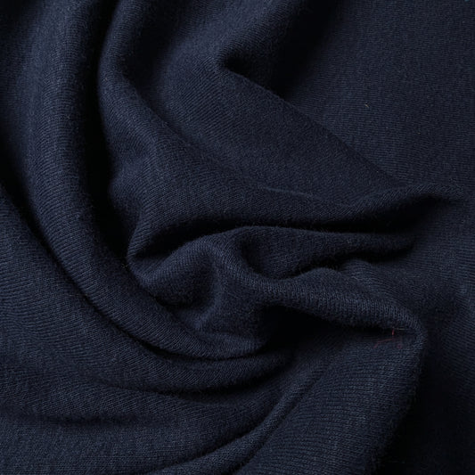 Baumwolle, Jersey, Navyblau · 145 cm