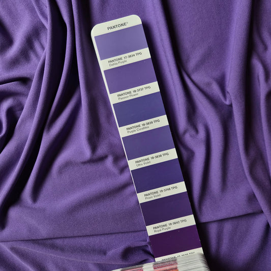 Jersey Crêpe · Viskose · uni · Pantone Passion Flower · 120 cm · 220 g/m² · Meterware