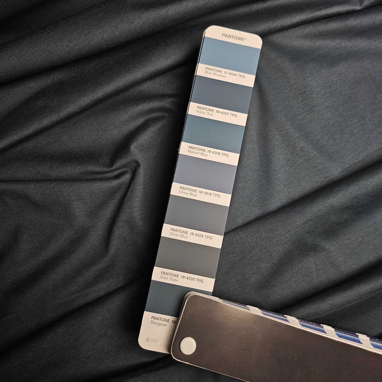 Jersey · Baumwolle · Melange · Pantone Indian Teal · 170 cm · 170 g/m² · Meterware