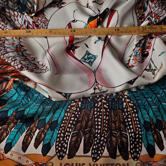 Panel, Seide, Twill · 90×90 cm