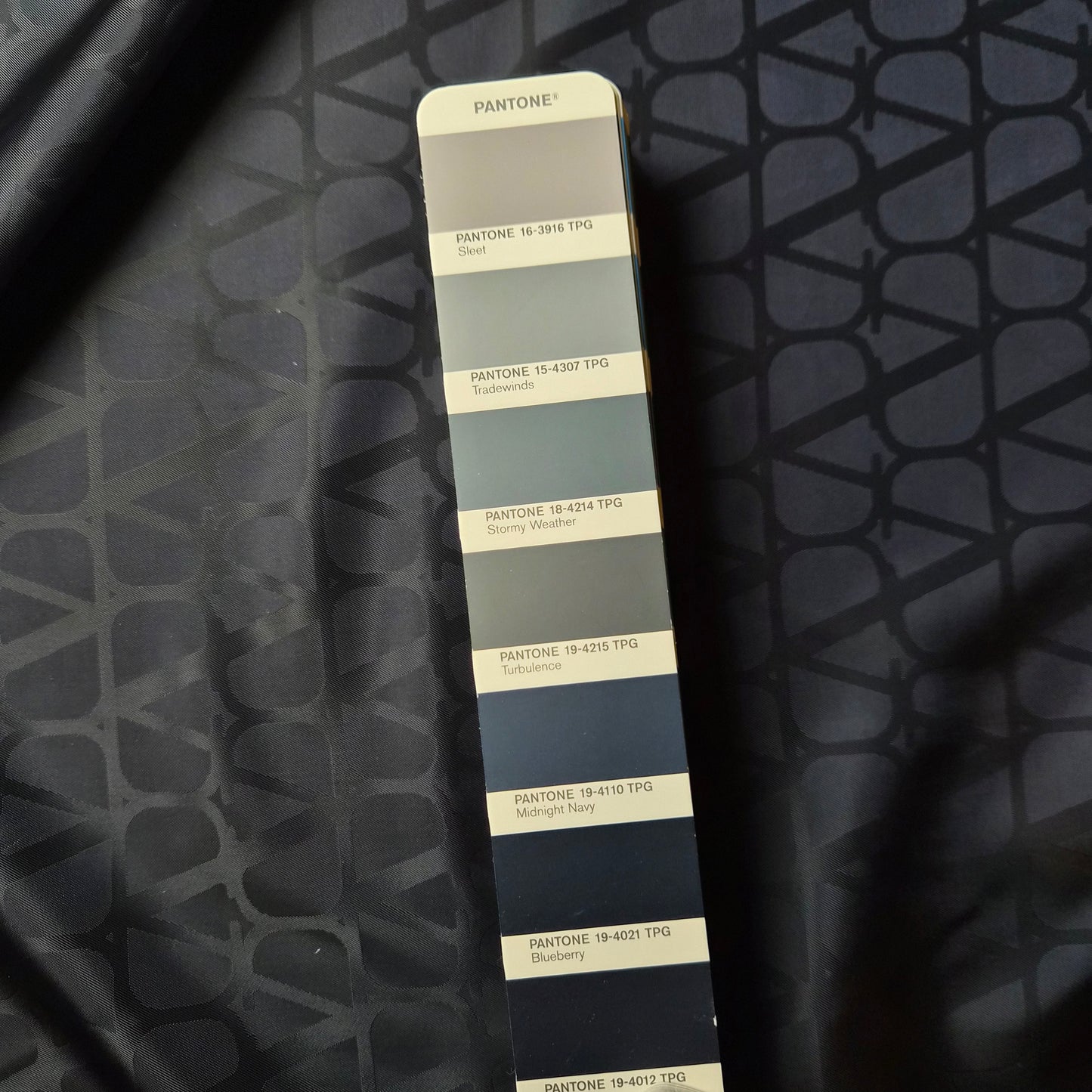 Baumwoll Jacquard Midnight Navy / Valentino 140 cm breit / M5X4X28 80g/m2